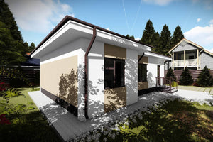 Single Story Steel Frame House With 2 Bedrooms Model 076-072 - house design image 4 thumbnail