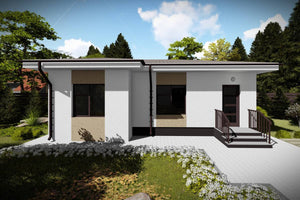 Single Story Steel Frame House With 2 Bedrooms Model 076-072 - house design image 5 thumbnail