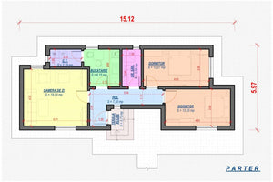 1 Story Steel Frame House With 2 Bedrooms Model 080-035 - house floor design thumbnail