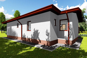 1 Story Steel Frame House With 2 Bedrooms Model 080-035 - house exterior picture 3 thumbnail