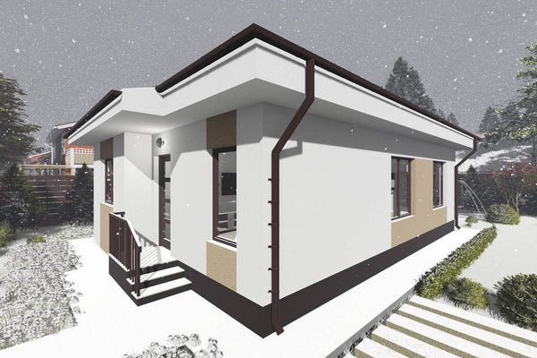 1 Story Steel Frame House With 2 Bedrooms Number 084-084 - home design picture 7