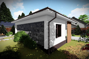 One Story Steel Frame House With 2 Bedrooms Model 088-073 - home design image 4 thumbnail