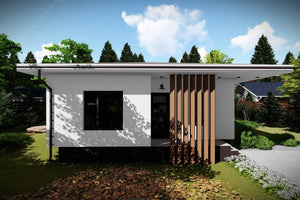 One Story Steel Frame House With 2 Bedrooms Model 088-073 - home design image 5 thumbnail