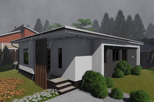 One Story Steel Frame House With 2 Bedrooms Model 088-073 - home design image 6 thumbnail