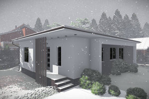 One Story Steel Frame House With 2 Bedrooms Model 088-073 - home design image 7 thumbnail