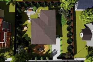 One Story Steel Frame House With 2 Bedrooms Model 088-073 - house roof thumbnail