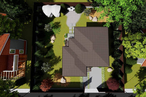 One Story Steel Frame House With 2 Bedrooms Number 100-078 - house roof thumbnail