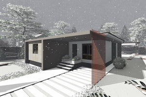 One Story Steel Frame House With 3 Bedrooms Number 104-068 - modern house design image 6 thumbnail
