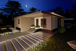 One Story Steel Frame House With 3 Bedrooms Number 104-068 - modern house design image 7 thumbnail