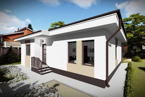 Single Story Steel Frame House With 3 Bedrooms Model 105-085 - home design image 2 thumbnail