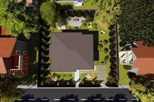 Single Story Steel Frame House With 3 Bedrooms Model 105-085 - house roof thumbnail