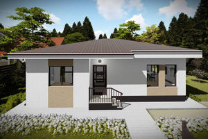 Single Story Steel Frame House With 3 Bedrooms Model 105-085 - home design image 3 thumbnail