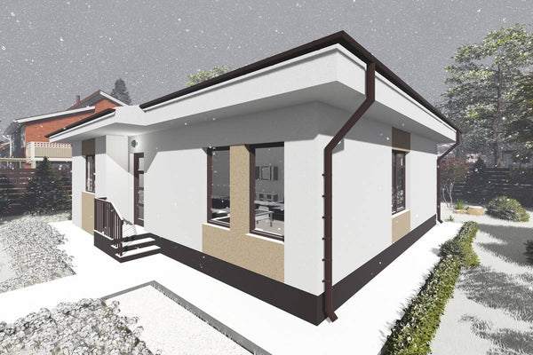 Single Story Steel Frame House With 3 Bedrooms Model 105-085 - home design image 6