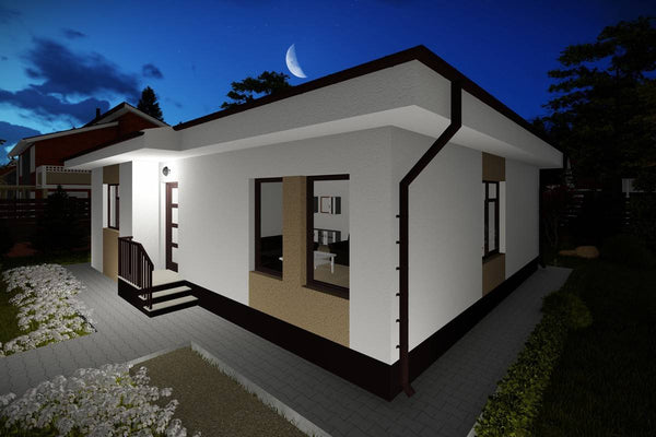 Single Story Steel Frame House With 3 Bedrooms Model 105-085 - home design image 7