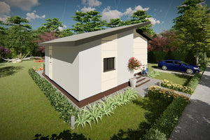 One Story Steel Frame House With 1 Bedroom Model 108-049 - home exterior design picture 3 thumbnail
