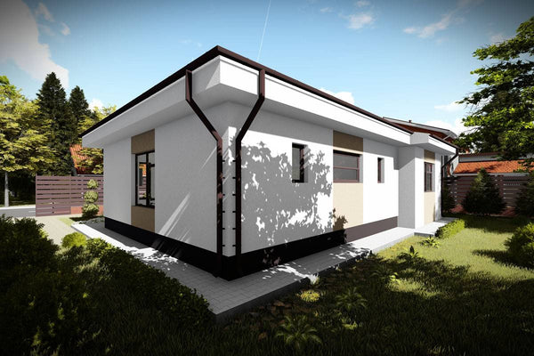 1 Storey Steel Frame House With 2 Bedrooms Model 110-082 - house exterior design picture 10