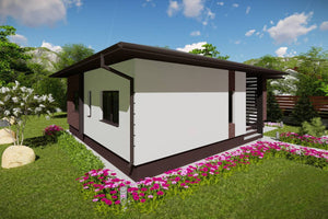 1 Story Steel Frame House With 2 Bedrooms Model 111-044 - modern house design image 3 thumbnail