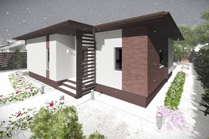 1 Story Steel Frame House With 2 Bedrooms Model 111-044 - modern house design image 7 thumbnail