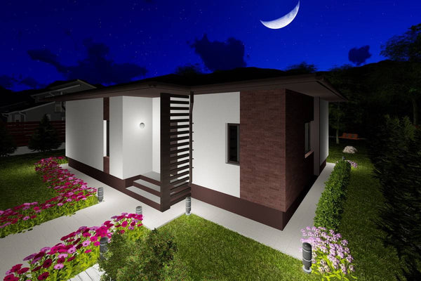 1 Story Steel Frame House With 2 Bedrooms Model 111-044 - modern house design image 8