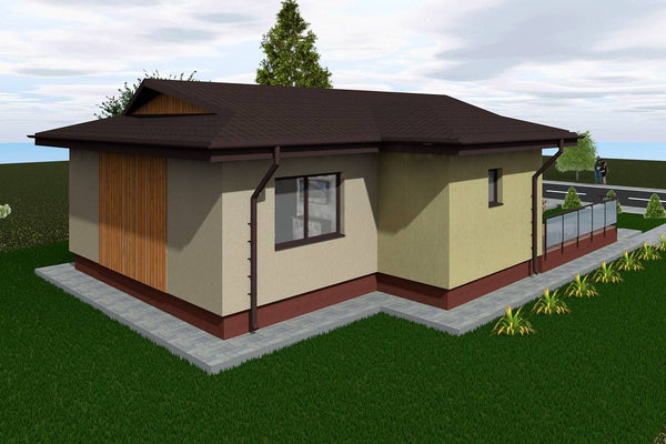 1 Story Steel Frame House With One Bedroom Model 112-021 - house exterior image 4