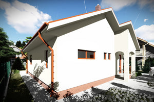 One Story Steel Frame House With One Bedroom Number 112-090 - house design image 2 thumbnail