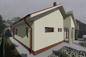 One Story Steel Frame House With One Bedroom Number 112-090 - house design image 5 thumbnail