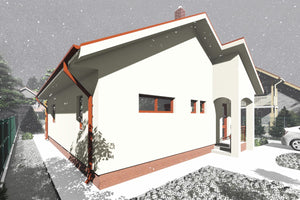 One Story Steel Frame House With One Bedroom Number 112-090 - house design image 6 thumbnail