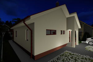 One Story Steel Frame House With One Bedroom Number 112-090 - house design image 7 thumbnail