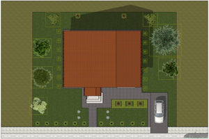 One Storey Steel Frame House With 2 Bedrooms Model 115-002 - house roof thumbnail