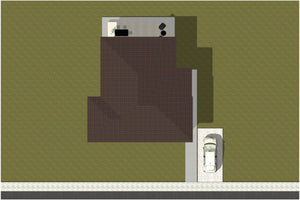 One Story Steel Frame House With 1 Bedroom Model 120-032 - house roof thumbnail