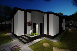 One Story Steel Frame House With 2 Bedrooms Model 122-042 - modern house design image 6 thumbnail