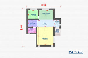 2 Story Steel Frame House With 2 Bedrooms Number 123-076 - house plan thumbnail