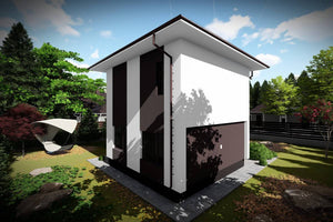 2 Story Steel Frame House With 2 Bedrooms Number 123-076 - house exterior design image 4 thumbnail