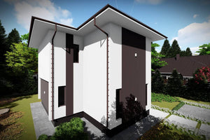 2 Story Steel Frame House With 2 Bedrooms Number 123-076 - house exterior design image 2 thumbnail