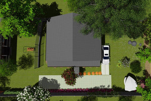 Single Story Steel Frame House With 2 Bedrooms Model 130-036 - house roof thumbnail