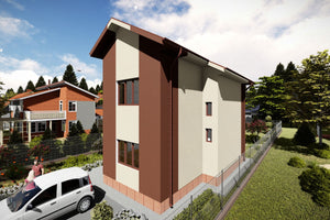 Two Story Steel Frame House With 4 Bedrooms Model 130-088 - house design image 2 thumbnail
