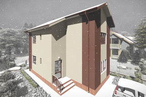 Two Story Steel Frame House With 4 Bedrooms Model 130-088 - house design image 7 thumbnail