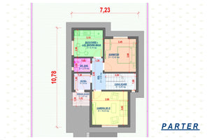 Two Story Steel Frame House With 4 Bedrooms Model 130-088 - house plan thumbnail