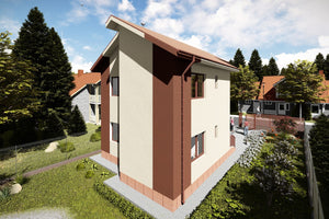 Two Story Steel Frame House With 4 Bedrooms Model 130-088 - house design image 4 thumbnail