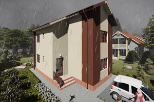 Two Story Steel Frame House With 4 Bedrooms Model 130-088 - house design image 6 thumbnail