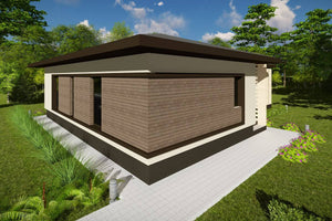 One Story Steel Frame House With 2 Bedrooms Model 134-031 - house exterior design image 3 thumbnail