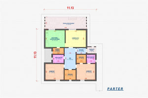 One Story Steel Frame House With 2 Bedrooms Model 134-031 - home layout thumbnail
