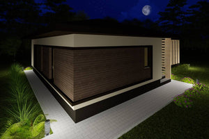 One Story Steel Frame House With 2 Bedrooms Model 134-031 - house exterior design image 5 thumbnail