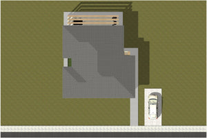 One Story Steel Frame House With 2 Bedrooms Model 134-031 - house roof thumbnail