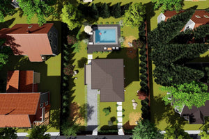 2 Story Steel Frame House With 2 Bedrooms Number 139-074 - house roof thumbnail