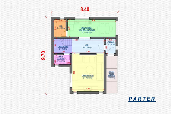 2 Story Steel Frame House With 2 Bedrooms Number 139-074 - home layout