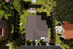 2 Story Steel Frame House With 3 Bedrooms Model 141-087 - house roof thumbnail