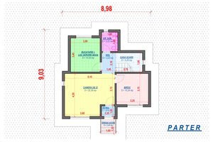 2 Story Steel Frame House With 3 Bedrooms Model 141-087 - house layout thumbnail