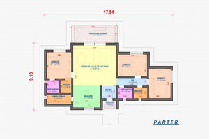 One Story Steel Frame House With 3 Bedrooms Number 144-046 - home layout thumbnail