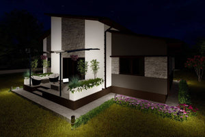 One Story Steel Frame House With 3 Bedrooms Number 144-046 - modern home exterior picture 8 thumbnail